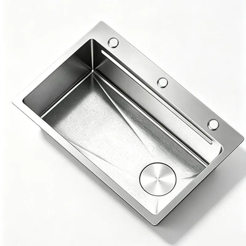 Stainless steel sink hammer pattern 5mm thickened basin bile volcanic pattern 0 coated kitchen large single tank kitchen sink