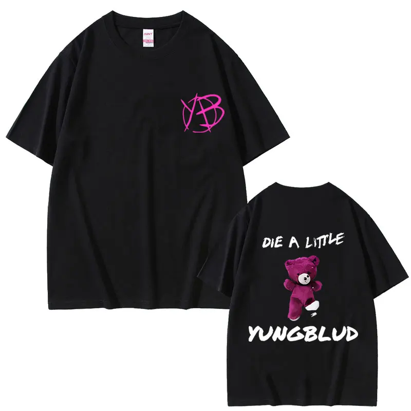 Rock Singer Yungblud Die A Little Tshirt Male Casual 100% Pure Cotton T-shirt Men Women Vintage Oversized Short Sleeve T Shirts