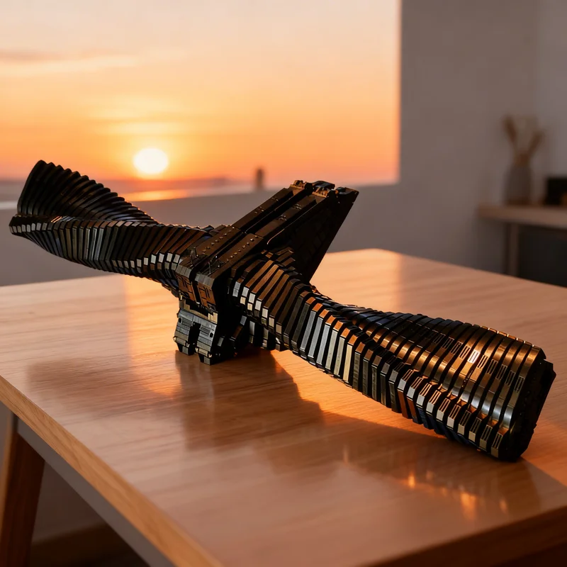 

7191 деталь MOC: Модель «Темный Астер» — Стражи Галактики, космические строительные блоки, подарок для самостоятельной сборки, креативный коллекционный декор, премиум-класс