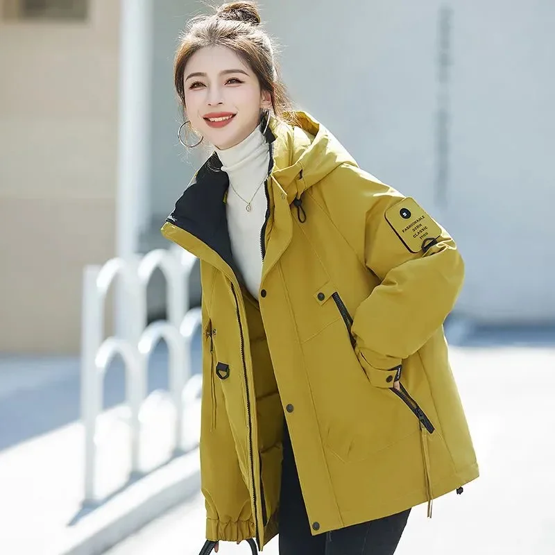 Chaqueta Pop Interchange 2024, chaqueta nueva de primavera y otoño, chaqueta de trabajo con capucha de Stormtrooper americano, prendas de vestir Vintage para mujeres y hombres