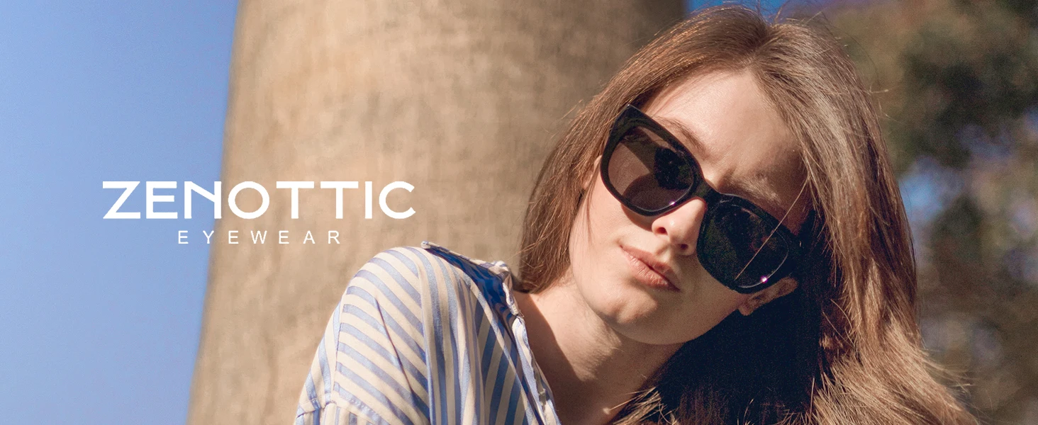 ZENOTTIC Modische Schmetterlings-polarisierte Sonnenbrille für Damen, UV400-Schutz, Schatten, Damen-Katzenaugen-Sonnenbrille – Detail 5