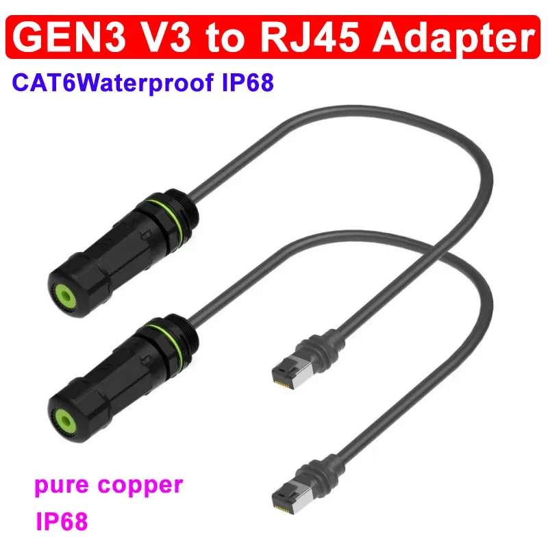 Starlink For RJ45 Mini Gen3 to Ethernet Connector Adpater IP68 Waterproof for SPX Extender GEN3 V3 CAT6 Gigabit Cable Connector