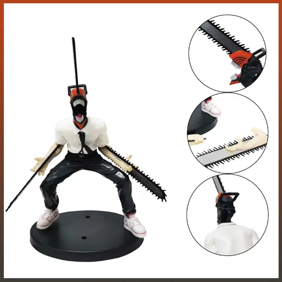 Hot 18cm Chainsaw Man Anime Figure Power Denji Action Figure PVC Chainsaw Man Power Figurine PVC Adult Collection Model Doll Toy