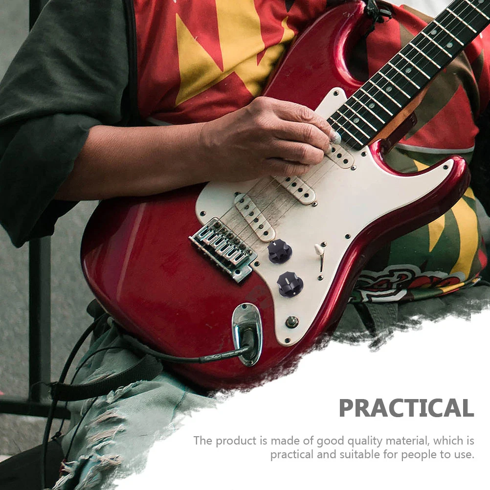 

4 Pcs Guitar Electric Knob Cap Bass Accessories Effector Adjustable Rotate Button