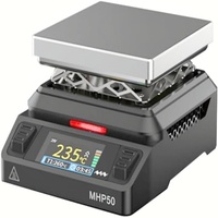 MINIWARE MHP50 Mini Hot Plate Preheater 50*50mm Heating Area Constant Temperature Heating Table 350℃ Intelligent Heating Tool