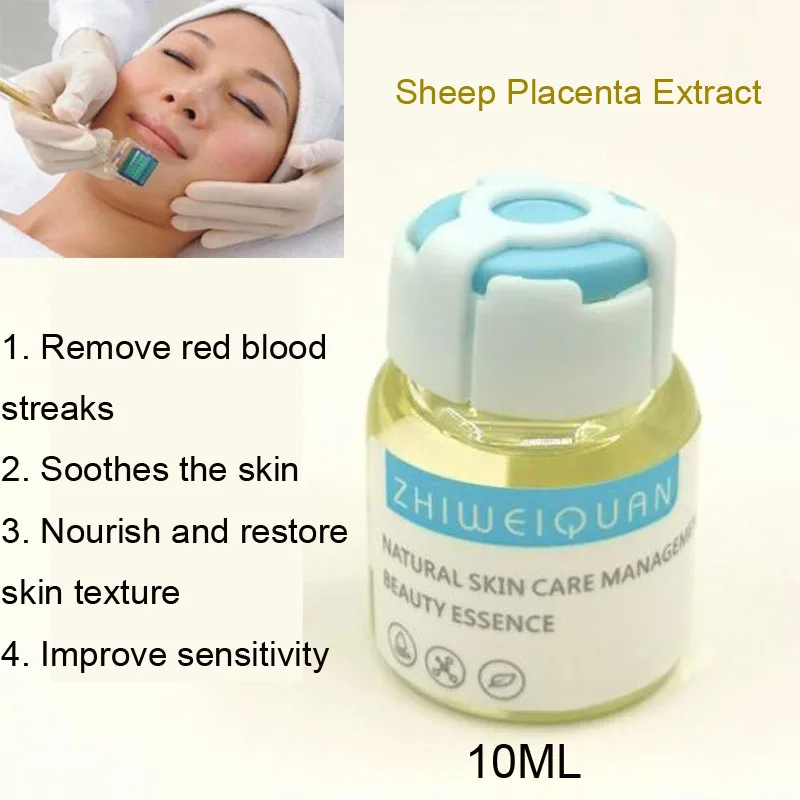 

10ml Sheep Placenta Face Serum Acne Treatment Liquid Essence Skin Care Repair Collagen Serum Facial Care Korean cosmetics