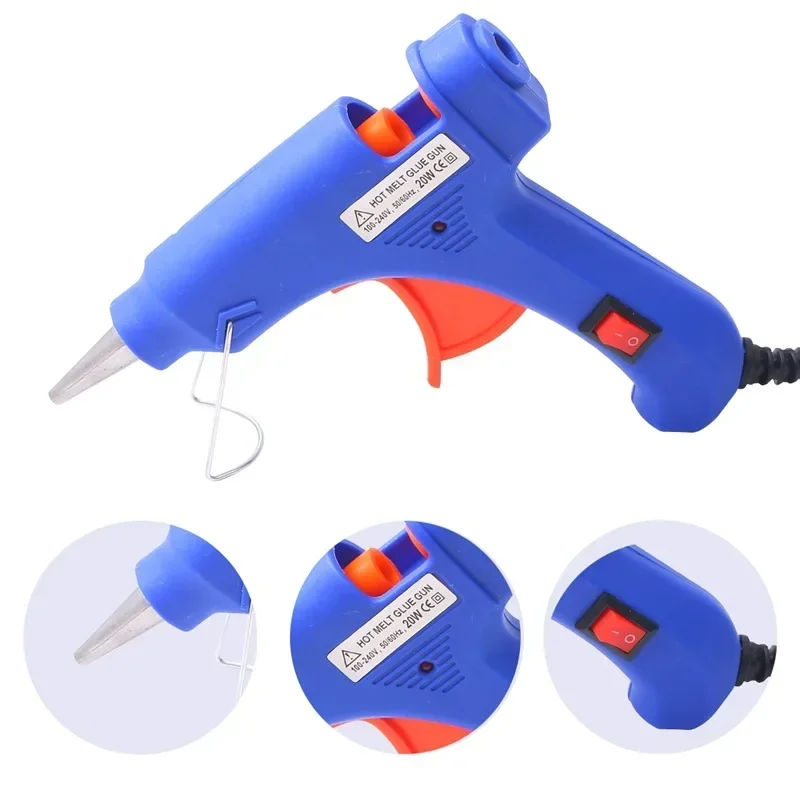 Super Strong Glue Sticks All Industry Mini Silicone Gun for Crafts With 7mm*100m Glue Stick Electric Hot and Warm Repair 20W