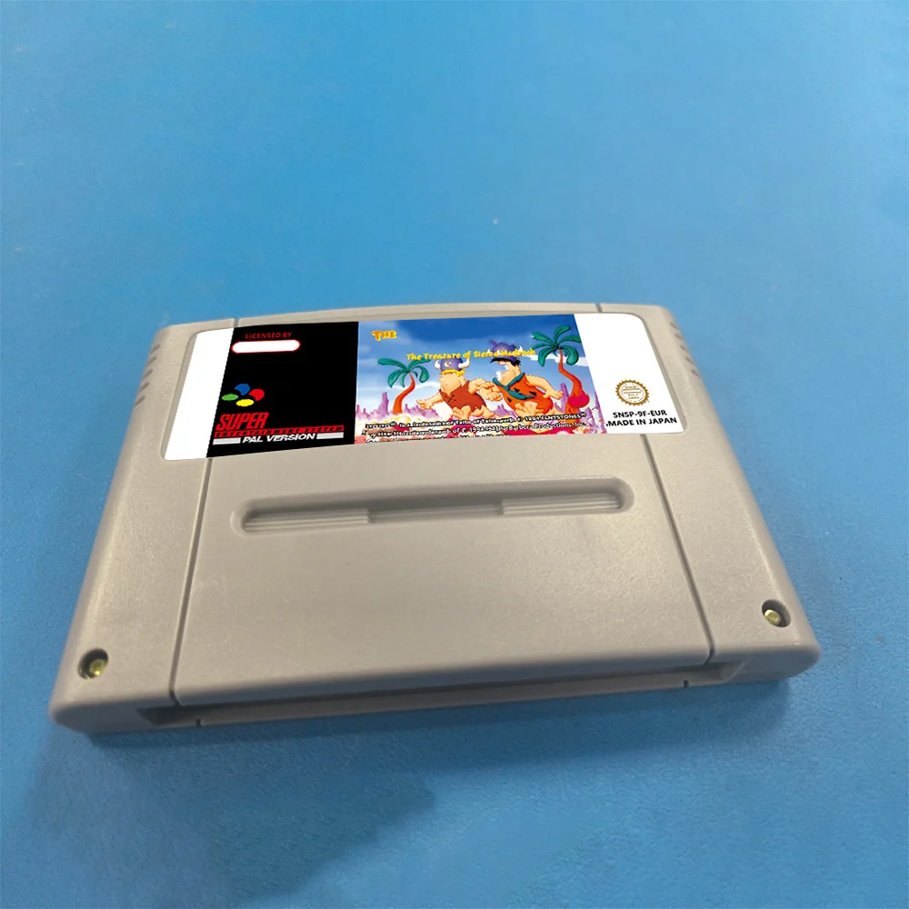 Official Flintstoned The Treasure of Sierra Madrock  Action Game for SNES Console 16bit Cartridge USA NTSC Version Fast Shipping - Image 2