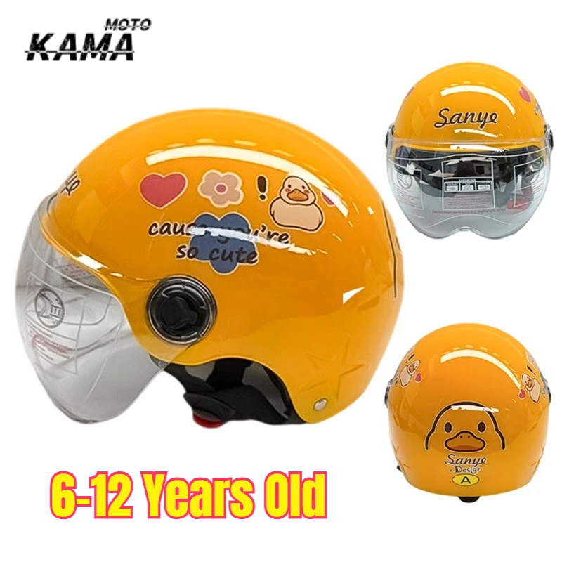 6-12 Years Old Bike Safety Helmet for Kid Child Riding Helmet Adjustable Appearance Ultra-Light Shock Absorbing ABS Casco Moto