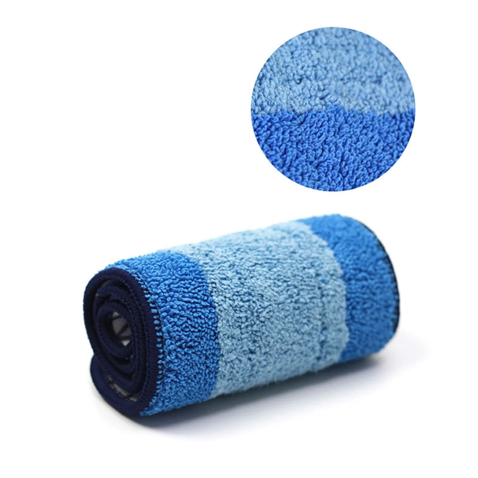 Microfiber Mop Head Accessories Flat Mop Cloth Dry And Wet Dual-Purpose Button-Type Cloth Cover Replacement Household Mop Cloth