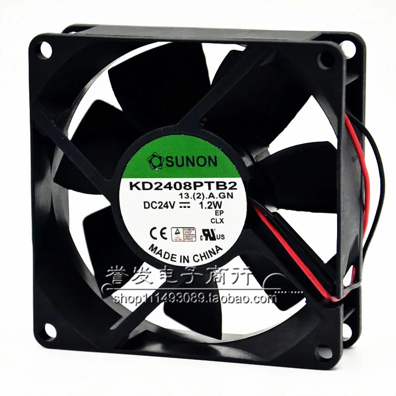 NUOVO ORIGINALE KD2408PTB2 DC24V 1.2W 8025 80x80x25mm VENTOLA DI RAFFREDDAMENTO RADIATORE