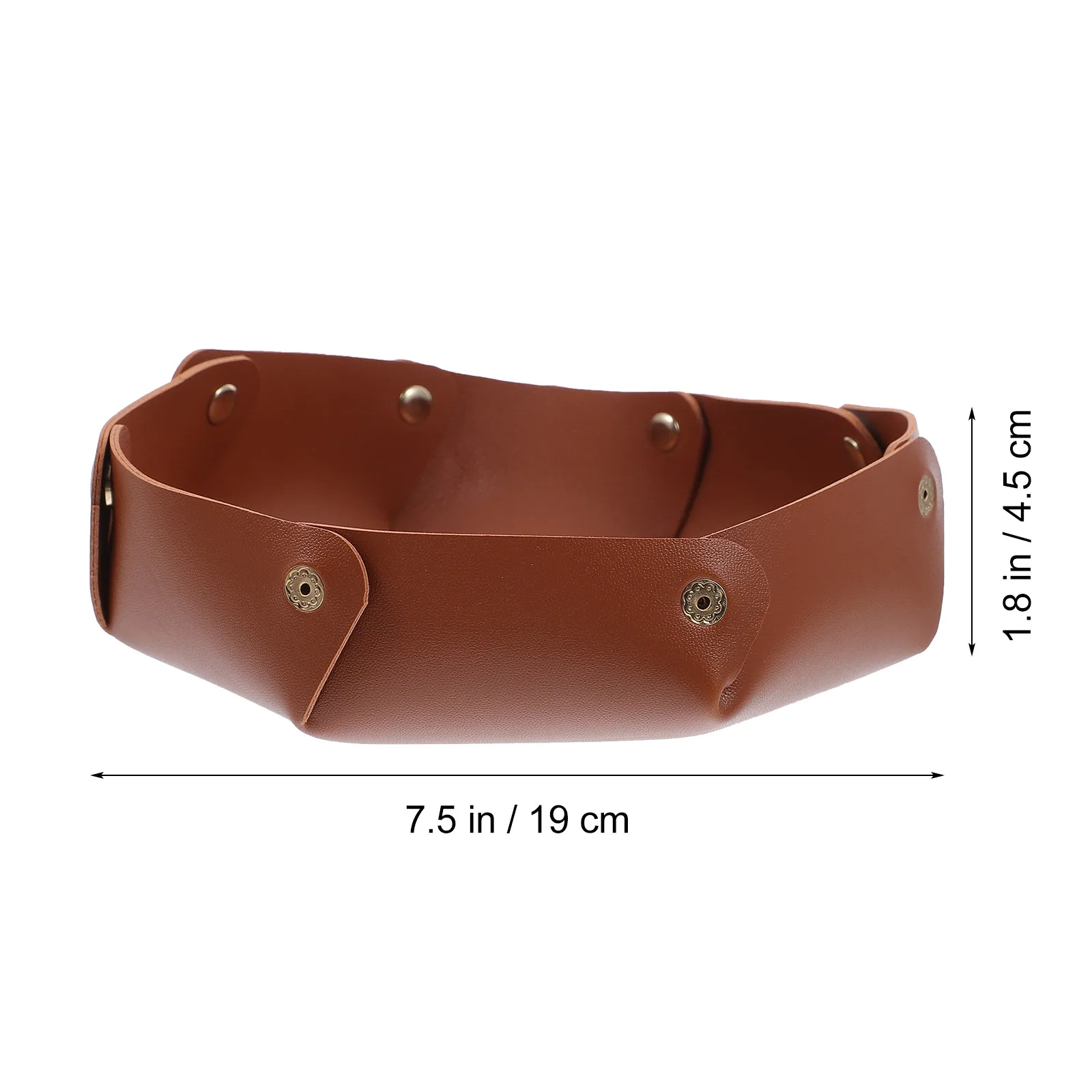 

1pc Storage Box Desktop Organizer Tray For Keys Jewelry Cell Phone Coins Office Bedroom Home Storage Solution Pu