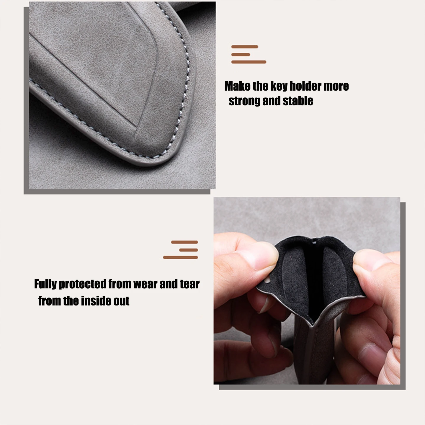 Leder-Autoschlüsselhülle für Changan Deepal S05 S7 S07 SL03 G318 2024 2025 – Schutz-Schlüsselhülle, Schlüsselanhänger, Zubehör – Detail 6