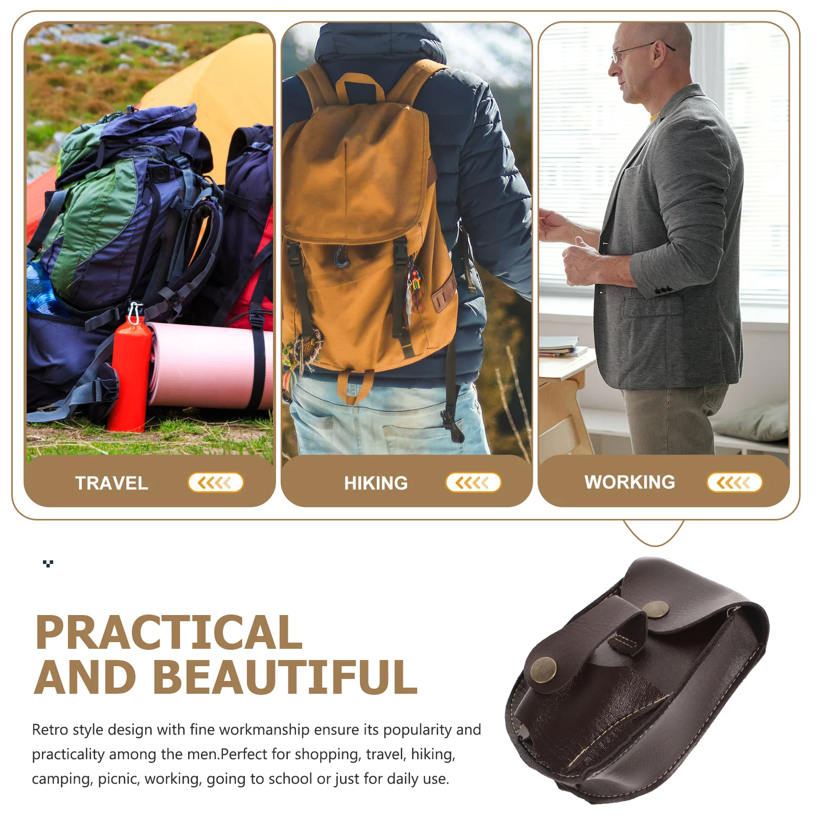 

2pcs Sports Waist Bag Large Capacity For Running Hiking Hunting Multi-Function Storage Pouch Outdoor Accessory