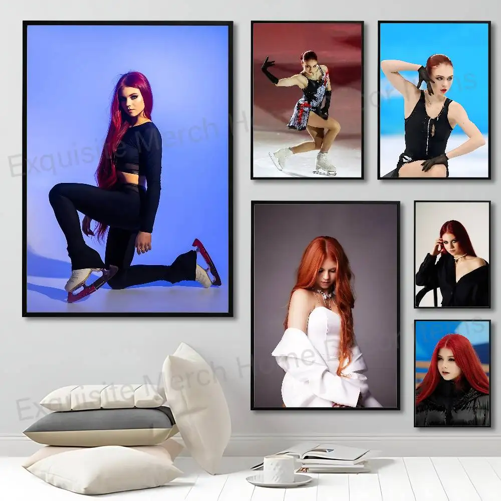 A-Alexandra T-Trusova Sasha Skating Anime Wall Art Canvas Painting Poster For Living Room Home Decor Decoration Picture
