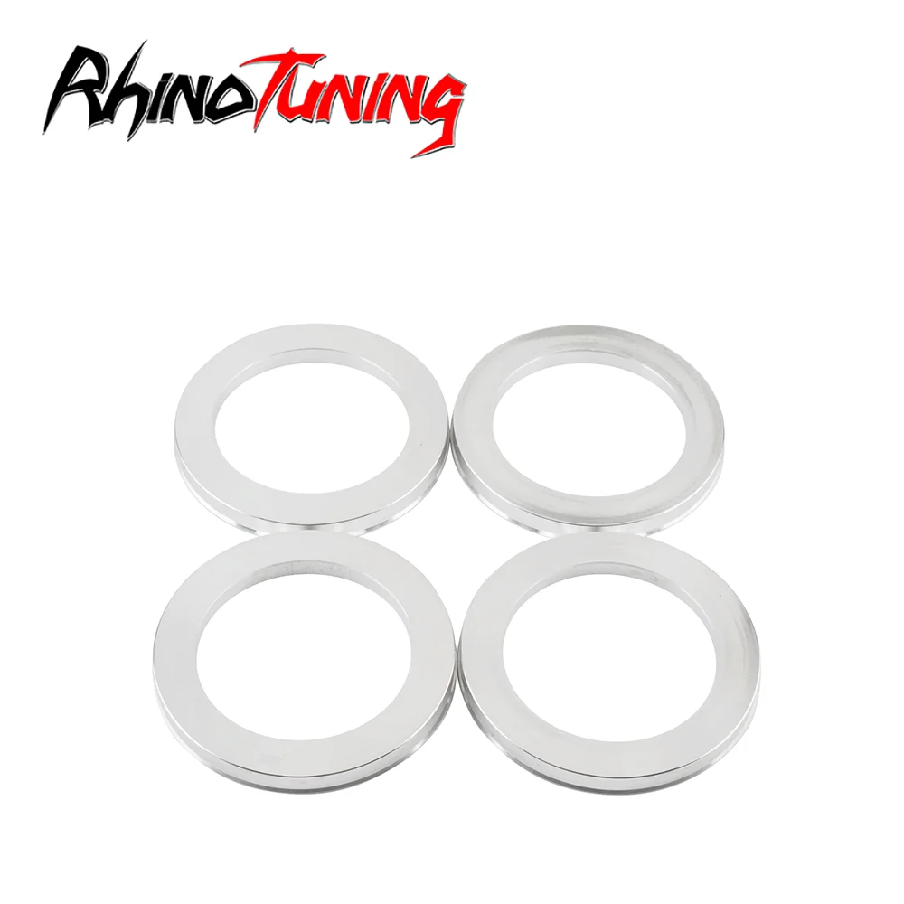 Rhino Tuning 4pcs Hub Centric Rings 108mm (4.25in)(+-1mm)/78.1mm(3.07in)(+-1mm)  Wheel Center Hub Ring Bore Spacer Aluminum