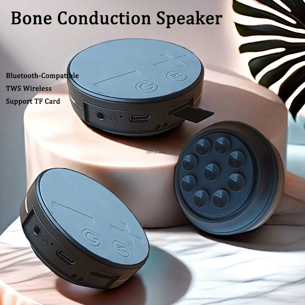 

New Large TWS Bone Conduction Speaker TWS Wireless Bluetooth Speakers Support TF Card Play Music Subwoofer Stereo Sound Box