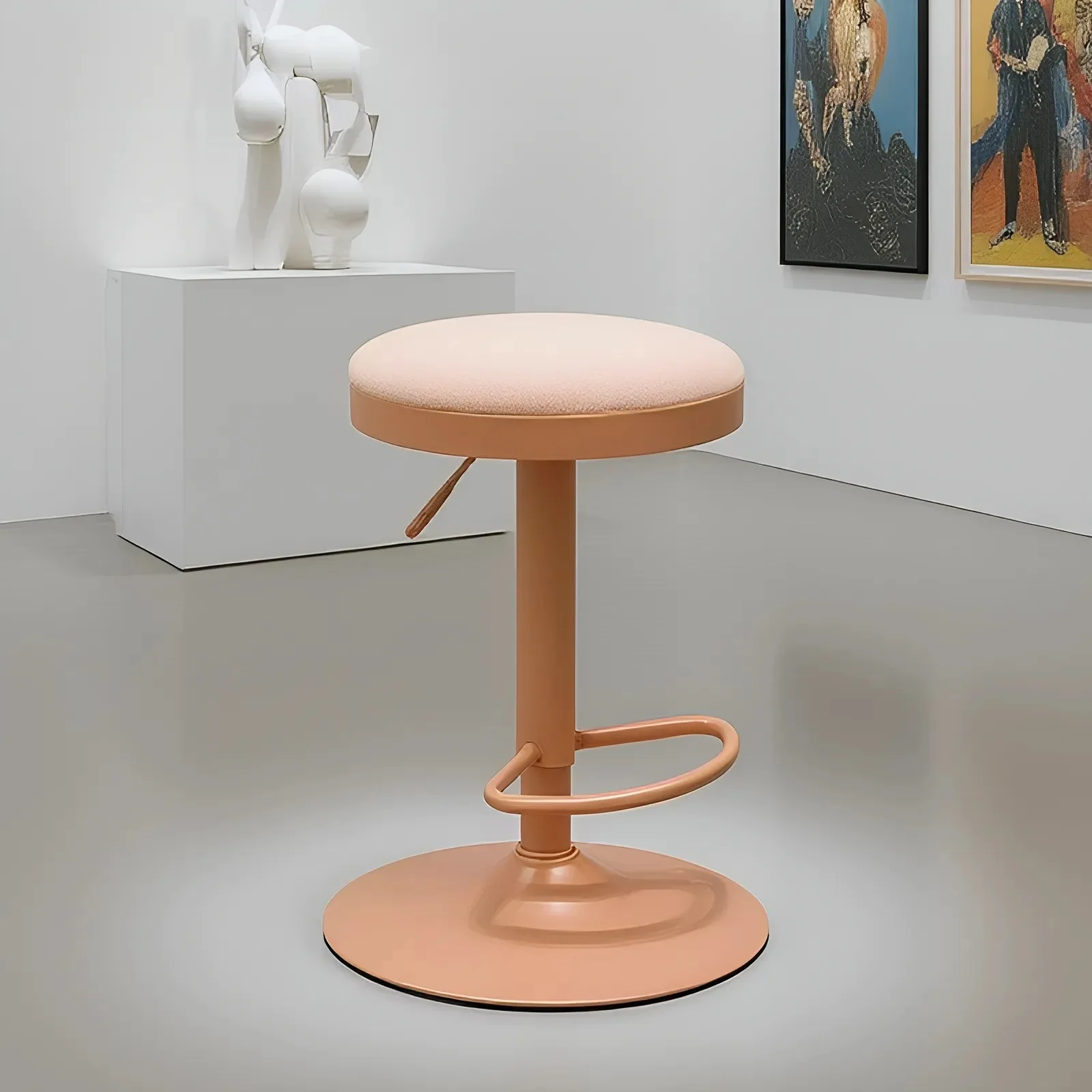 

Nordic Modern Minimalist Bar Chair Home Leisure Bar High Stool Cafe Wrought Iron High Chair