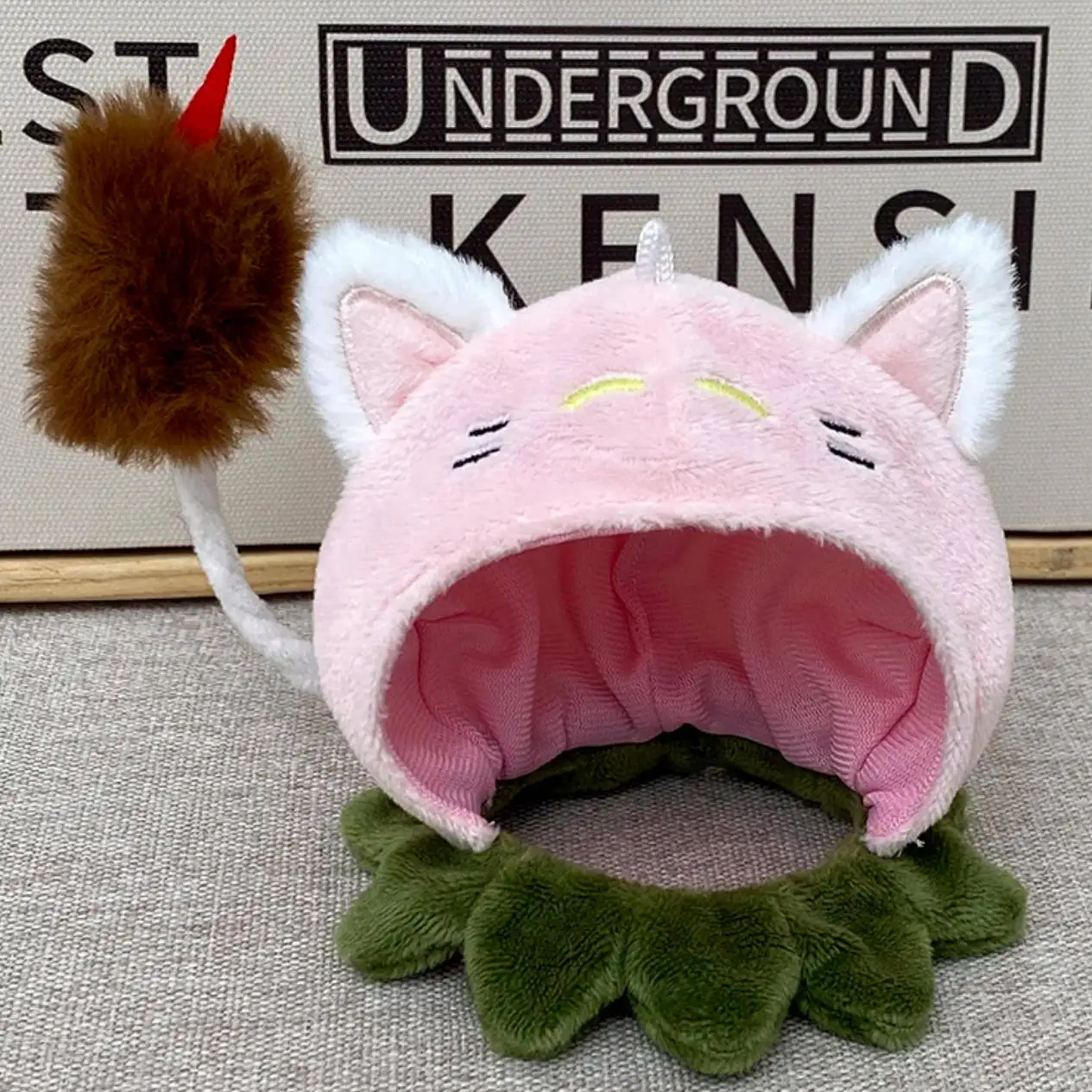 

Plants vs. Zombies Plush Peashooter Doll Snow Pea Toy Cattail SunFlower Headgear Lovely Gift