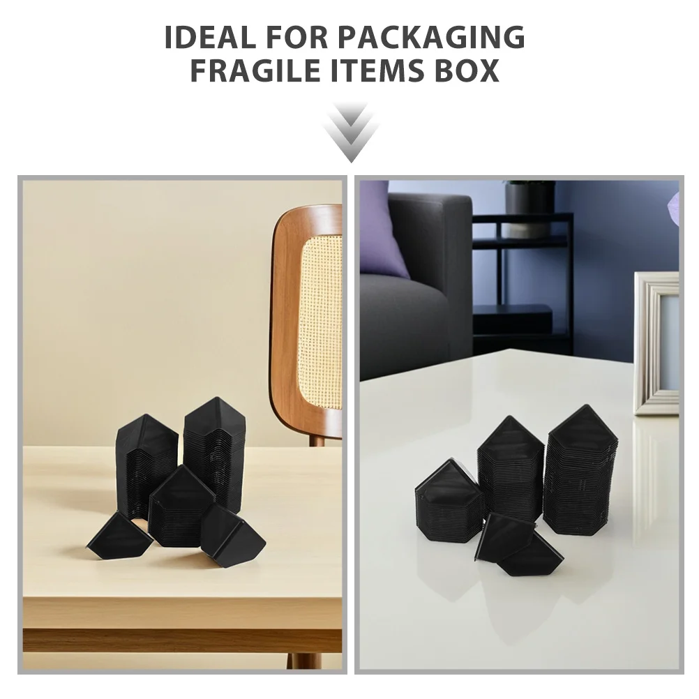 100 Stuks 60mm Verdikte Plastic Hoekbeschermers Anti-Collision Driezijdige Bescherming voor Kartonnen Verpakking Plastic Hoekbeschermers