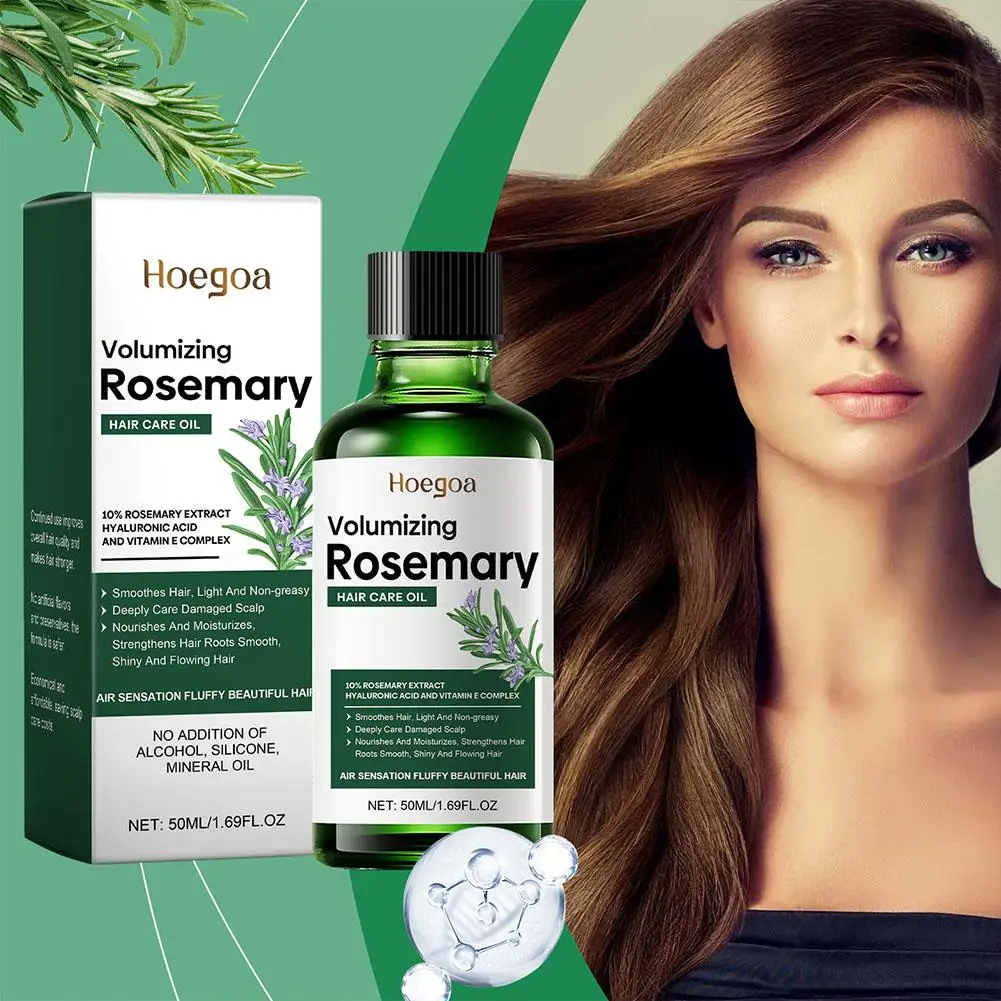 Rosemary-óleo essencial para o crescimento do cabelo e alisamento, produto de amaciamento do cabelo, cuidado do cabelo, nutritivo, hidratante e brilho, o7x2