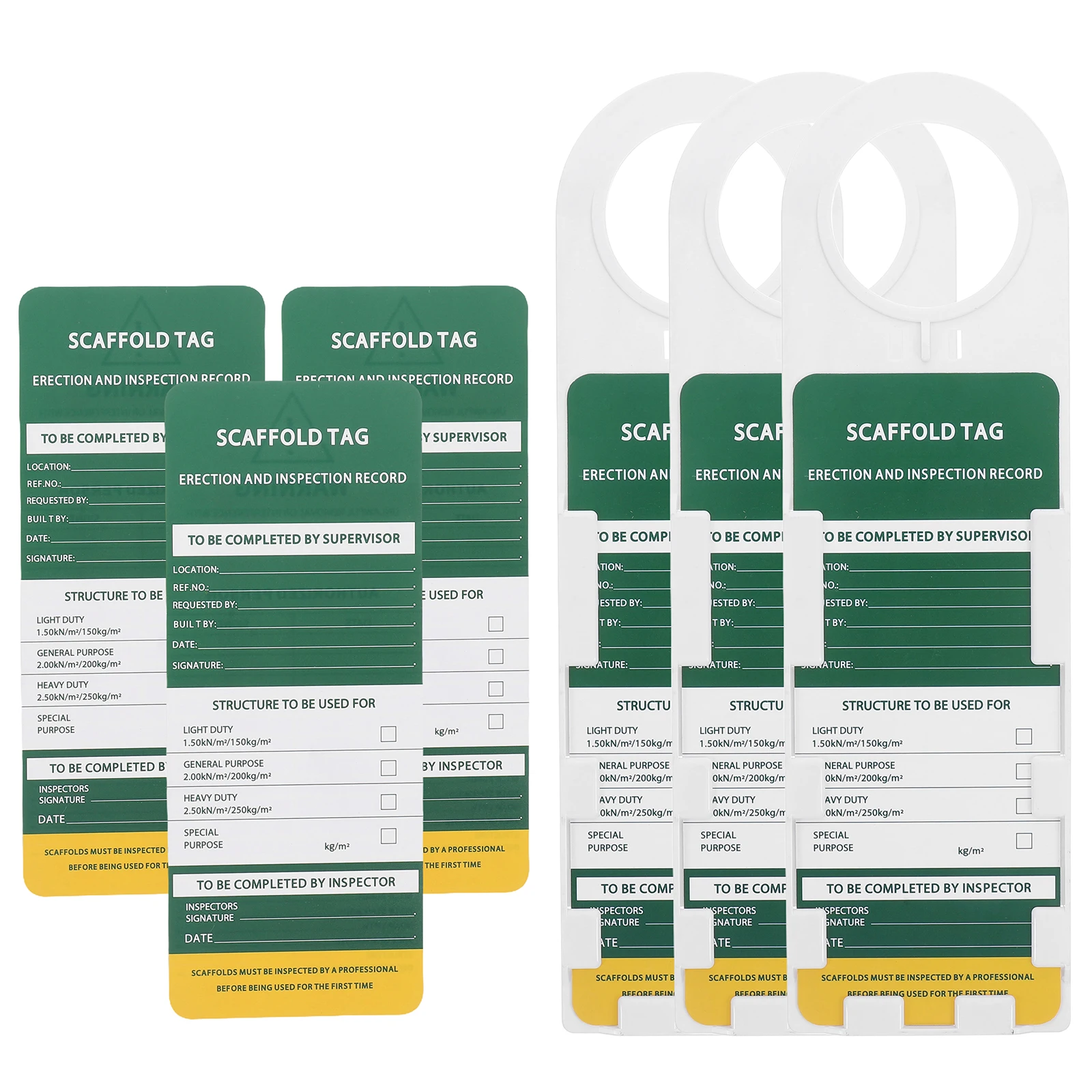 

1 set Equipment Maintenance Labels PVC Safety Inspection Tags Ladder Fire Extinguisher Record Tools Industrial Supplies