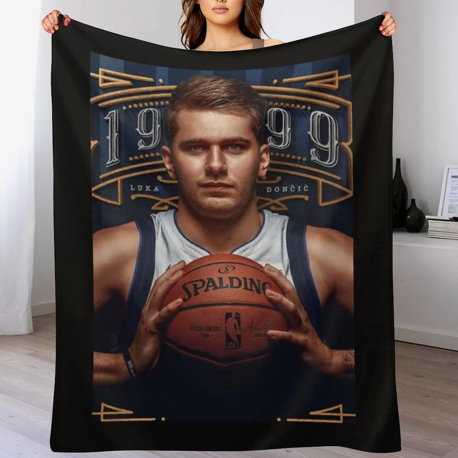 

Doncic Luka Art Throw Blanket