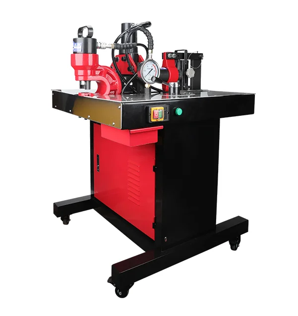 DHY-200 Portable cooper bar steel plate automatic bending cutting punching 3-1 machine