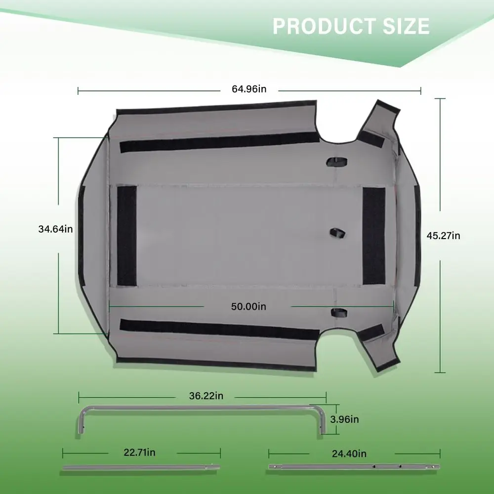 허스크바나 제로턴 모어용 유니버설 선쉐이드 캐노피 (ROPS 바 포함)
