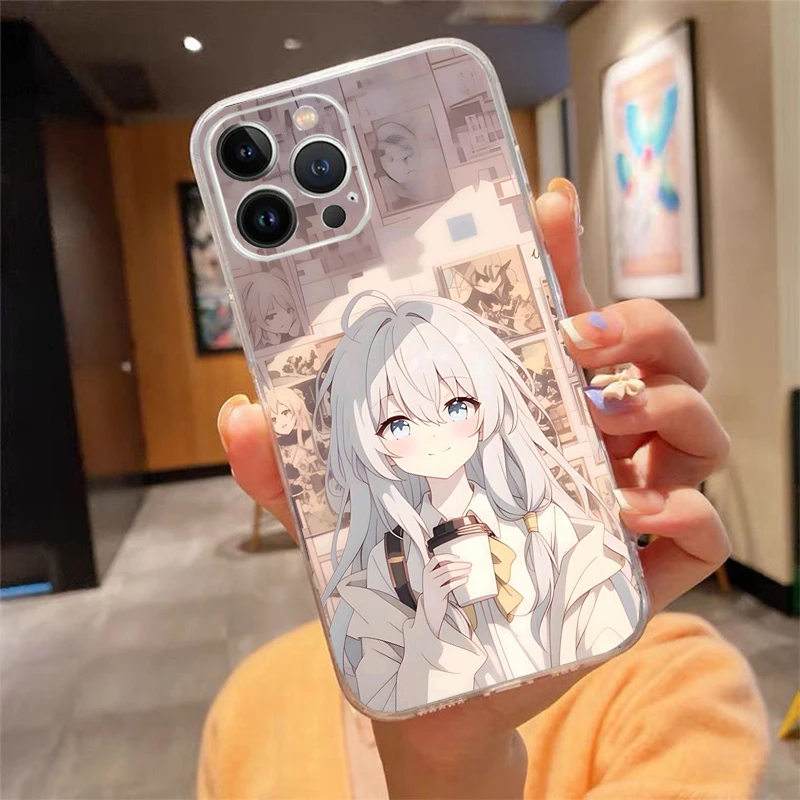 

Phone Case Carcasa Funda For iPhone 17 Pro Max Air 16 15 14 13 Pro Max 15 16 Pro 15Plus 16E Witch The Journey Of Elaina Anime