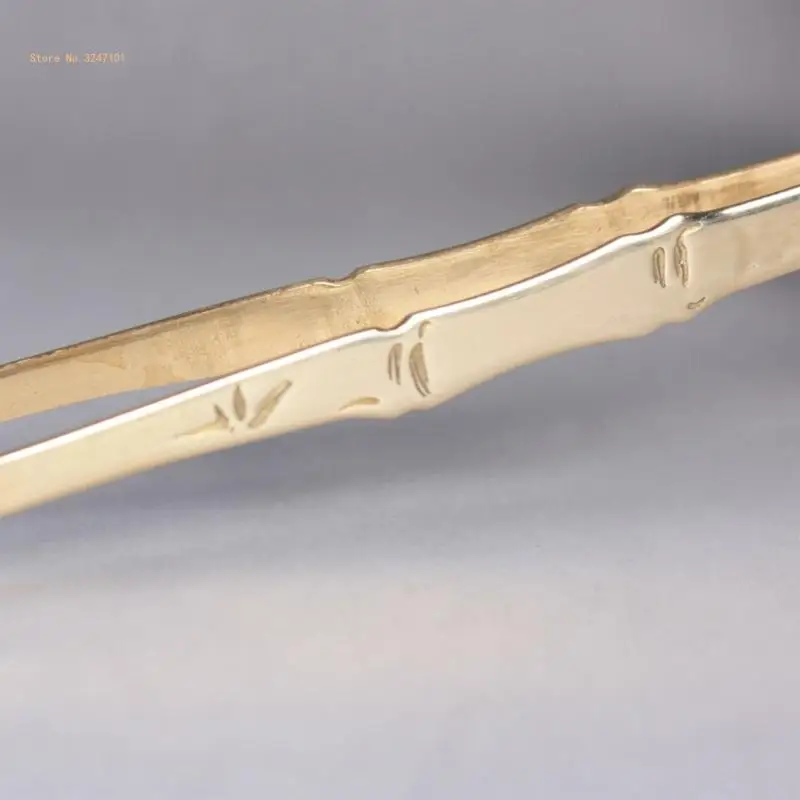 Weihrauch Pinzette Kupfer Bambus Abschnitt Rückfluss Kegel Rückfluss Kegel Weihrauch Clip für Pick Up Halten Transfer Rückfluss