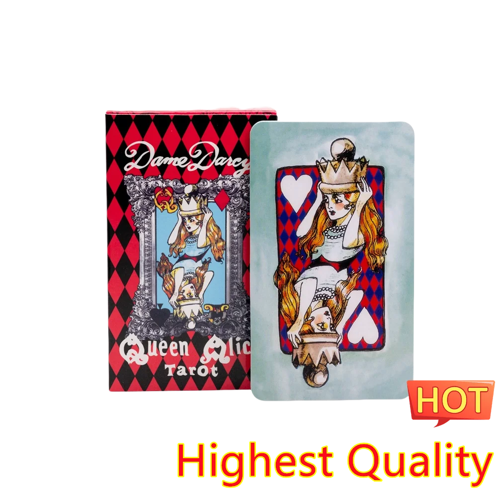 Psychic Queen alice Tarot Cards Female Decks Card Games Peculiar Tarot Cards Oracle