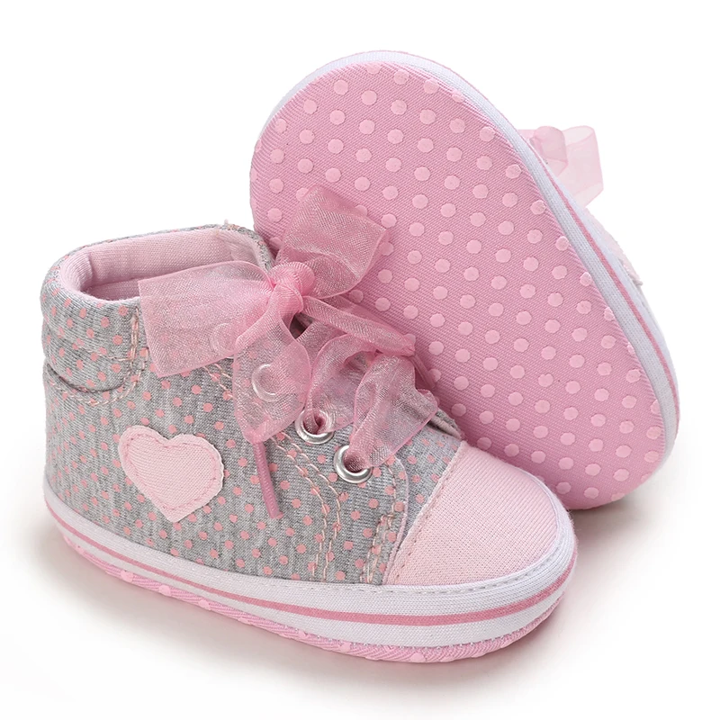 Summer Fashion Newborn Pink Baby Shoes Non-slip Cloth Bottom Shoes For Girls Elegant Breathable Leisure Baby First Walking Shoes