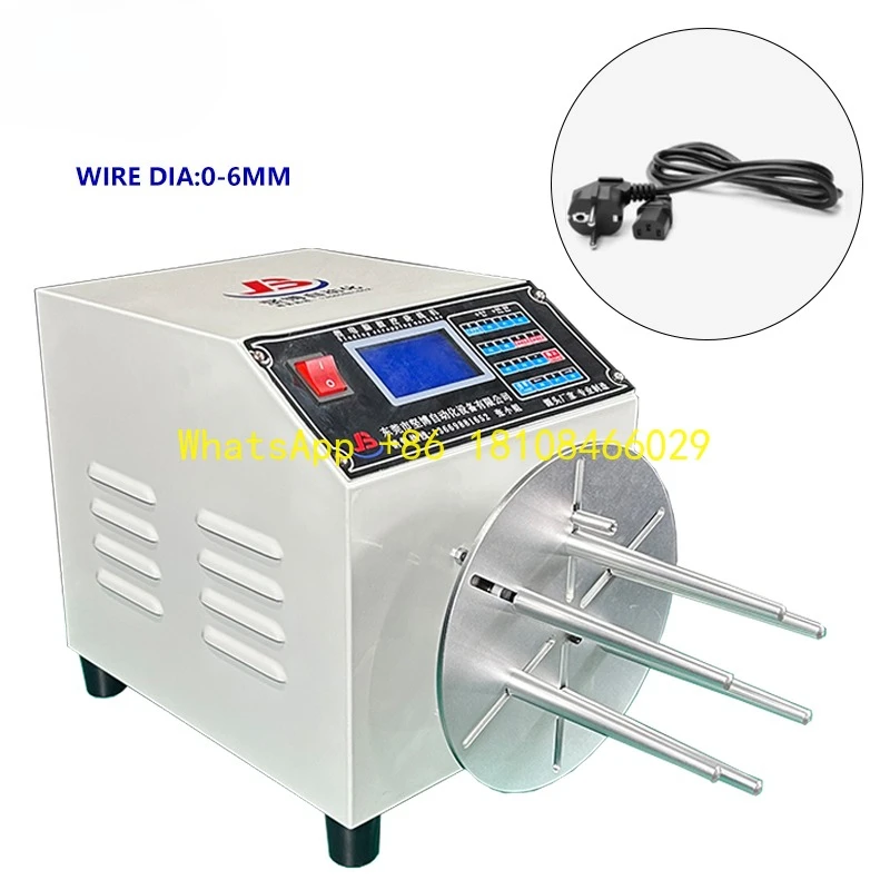 Charging Cable Winding Machine with O or 8 Shape Semi-automatic Power Cord Data Wire Coiling Winder Mobile Phone Charger USB