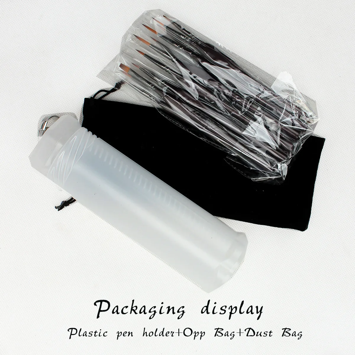 

4Pcs Extendable Plastic Brush Storage Tubes Clear Paint Brush Holder for Artist Watercolor Drawing Tools Organizer