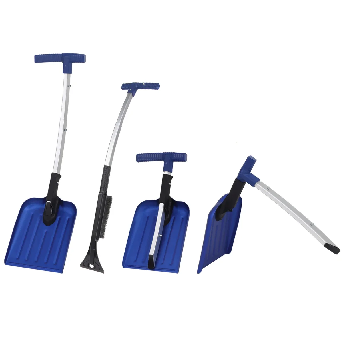 Multi-function Snow Shovel Aluminum Shovel With Snow Brush For Windshield And Ice Scraper 3 IN 1