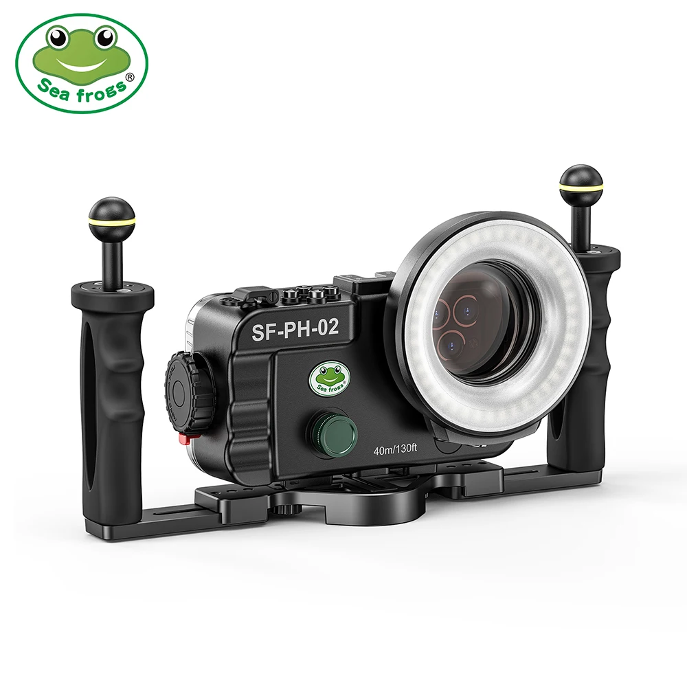 

Чехол Seafrogs для iPhone 15 15 pro 15 Pro Max 15 Plus, водонепроницаемый чехол для подводной съемки, корпус для фотографий