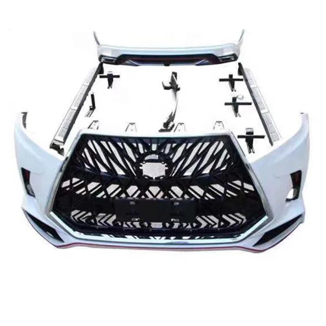 New Auto Parts Highlande Body Kit Modified Grille Plastic Car Front Bumper With  For 2015-2020 High lander