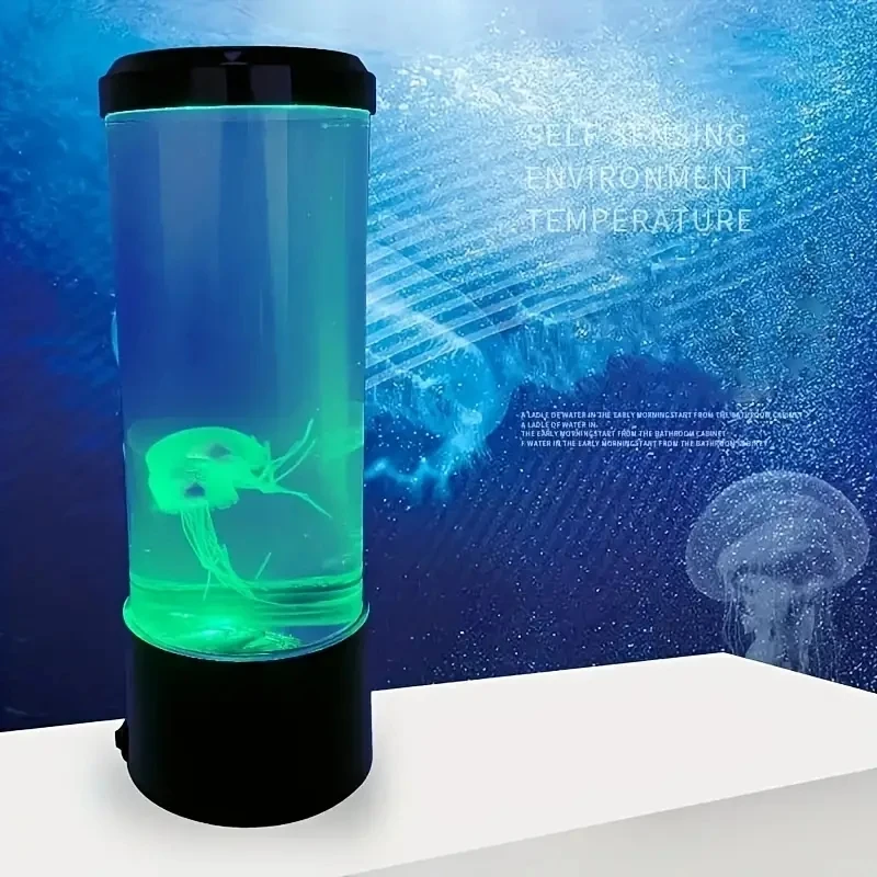 Jellyfish Lava Lamp, Aquarium Ocean Night Lights，7Colors LED Jellyfish Mood Lights With For Home Bedroom Desktop Decoration Gift