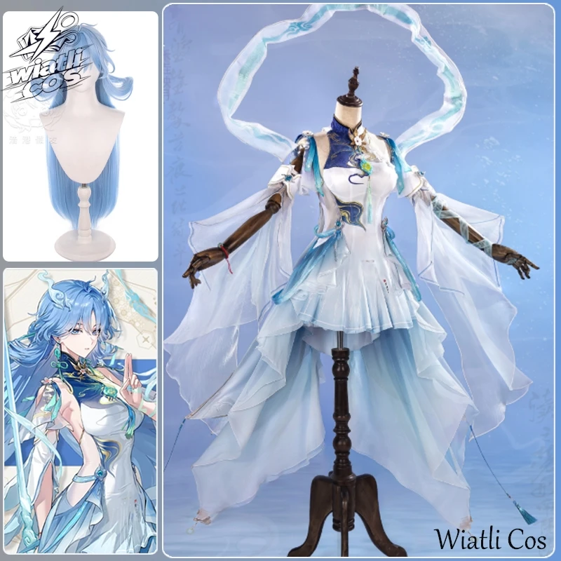 wuthering-waves-qingxiao-cosplay-costume-cold-swordswoman-full-set-wig-women-outfit-ancient-style-clothes-for-halloween-party