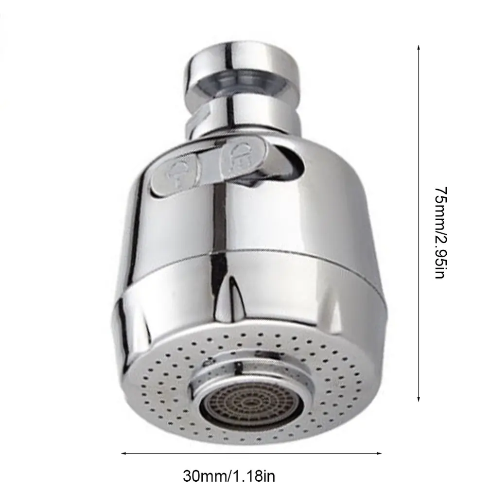 360 Degree Swivel Kitchen Faucet Aerator Adjustable Dual Mode Sprayer Filter Diffuser Water Saving Nozzle Faucet Connector