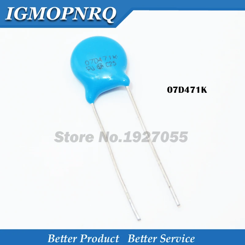 20pcs varistor 07D471K 470V piezoresistor 07D471 Resistor new
