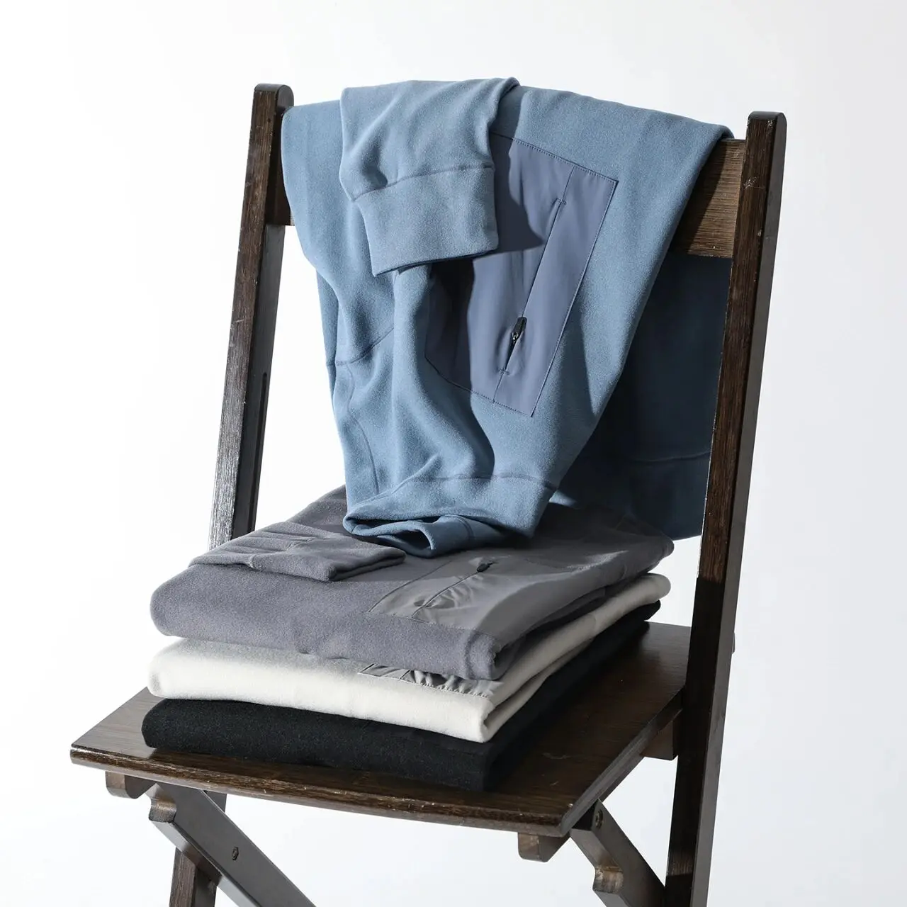 

Outdoor Men's Hoodie Double-sided Floing 360-deee Elastiion Thermal Storage Level Thousand-ade Casual round Ne Swe...