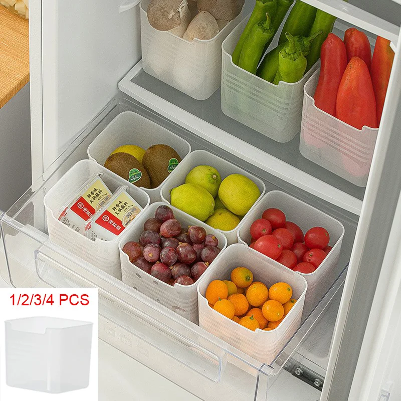 Refrigerator storage box packaging and organizing fresh-keeping box food grade side door storage box kitchen storage container