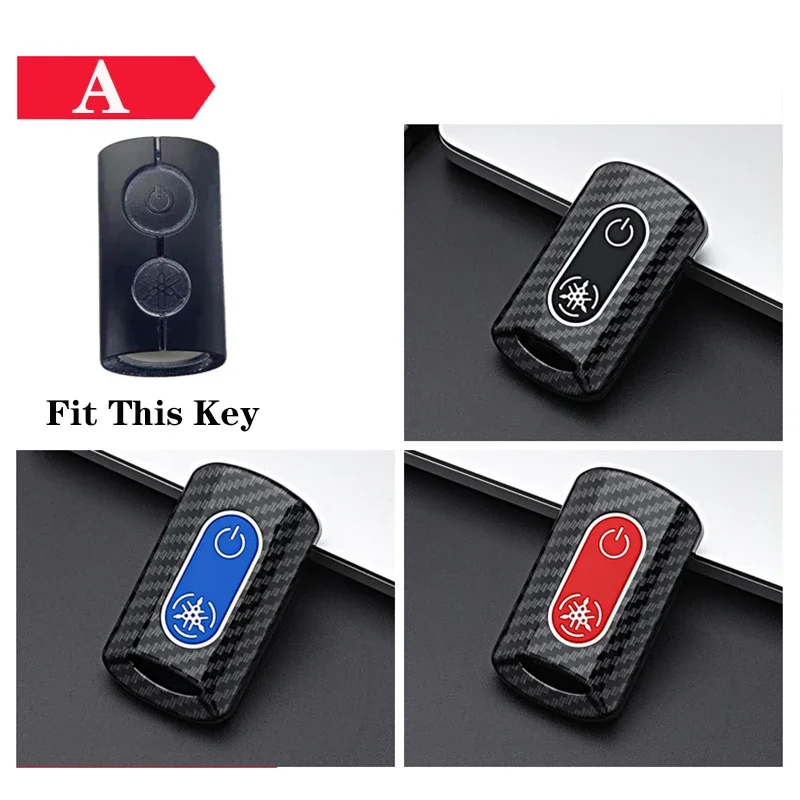 For Yamaha Honda NVX NMAX XMAX NVX155 AEROX155 QBIX125 XMAX300 Click PCX125 Remote Vario 150 Motorcycle Key Case Cover Keychain