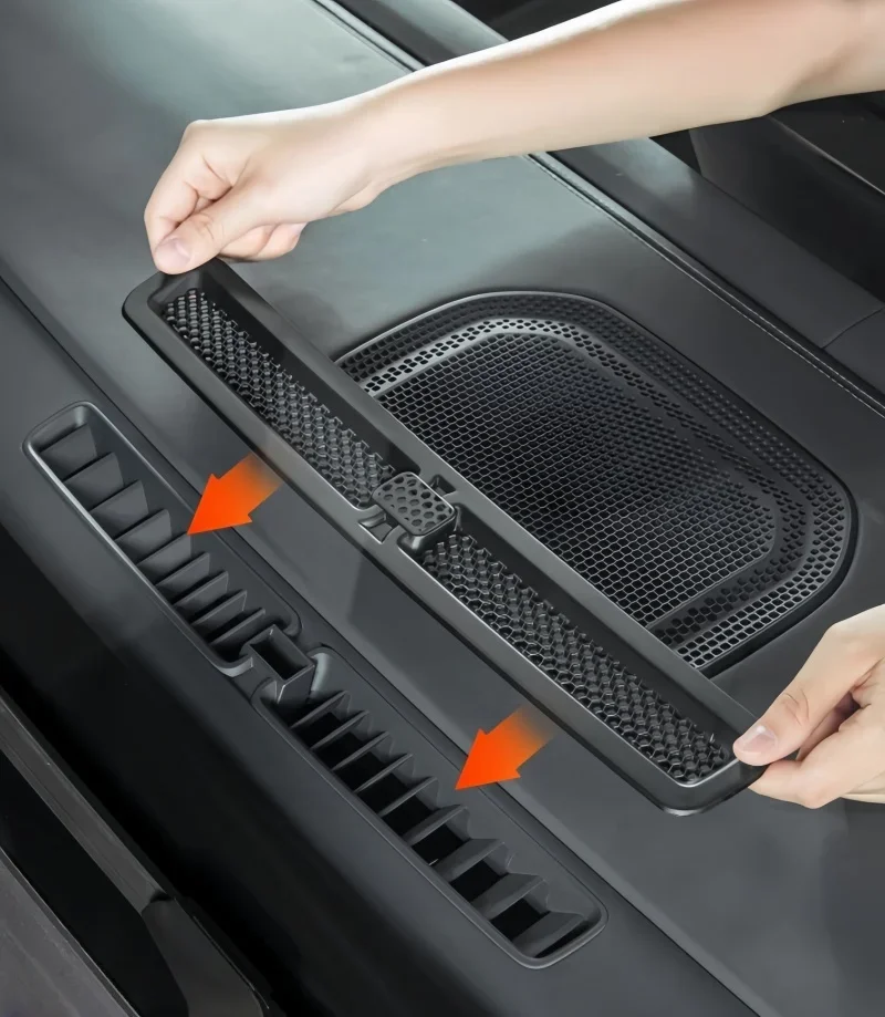 Car Central Control Instrument Air Outlet Protection Cover Fit for BYD Leopard 5 Auto Air Conditioning Dust Net Interior Parts