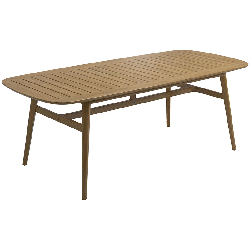 

Outdoor courtyard villa yard open-air outdoor garden terrace solid wood chair dining table combination