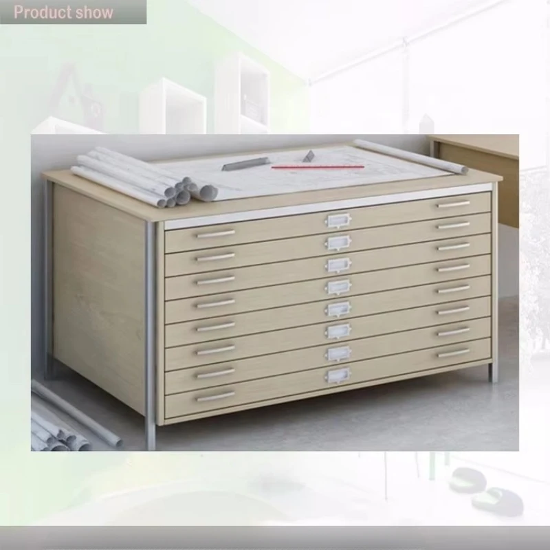 

Metal Office Furniture Multi Drawer Paper Flat File Map Storage Steel Cabinets Advanced Electrostatic Durable