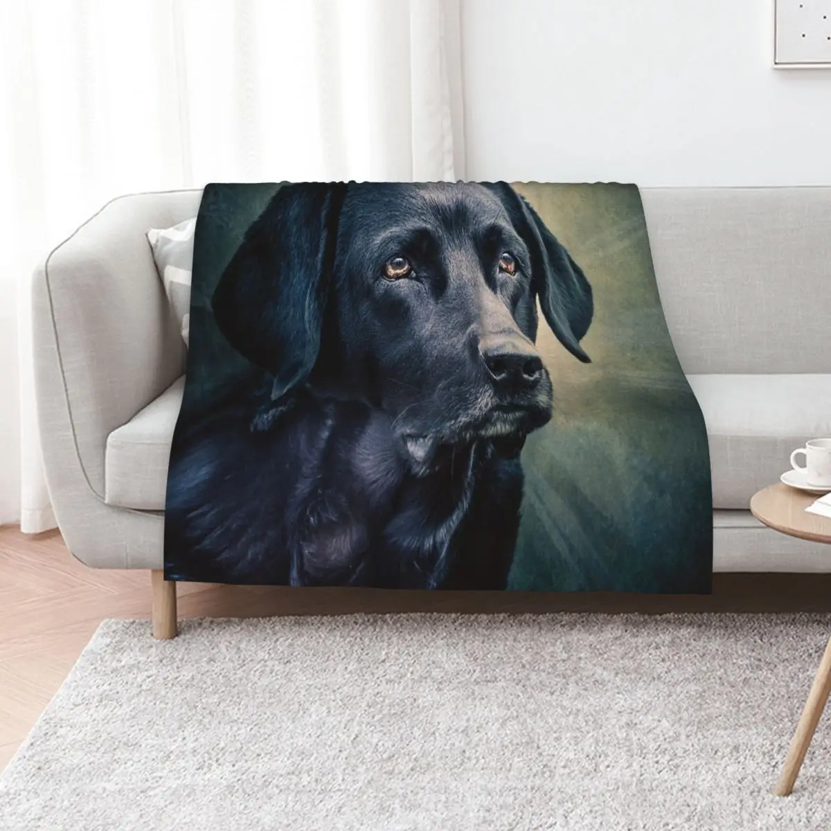 Black Velvet - Labrador Throw Blanket Loose Thermals For Travel Luxury Weighted Decorative Beds Heavy Blankets