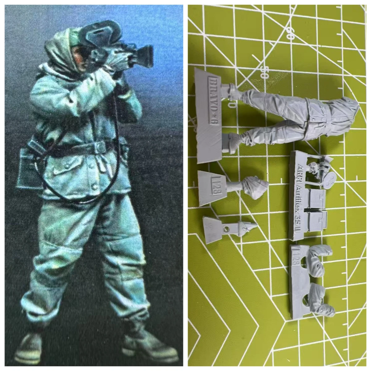 

1: 35 Resin Model War Correspondent on Site Scene Model Toy Not Painted 1 Person